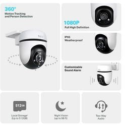 Tp-link Tapo C500 udendørs sikkerhedskamera - fuld HD - 360° vandret 130° lodret - IP65 WiFi-kamera