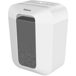 Fellowes lx50 papirmakulator - tværsnit - p4 - 9 ark - 17l - hvid - til hjemmekontor - også til kreditkort, hæfteklammer og papirclips