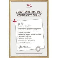 Walther galeria - plastramme - fotostørrelse 21 x 29,7 cm (din A4) - metallisk guld