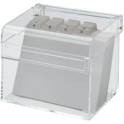 Maul kartotek med indeks A7 akryl 12 x 10 x 9,5 cm gennemsigtig
