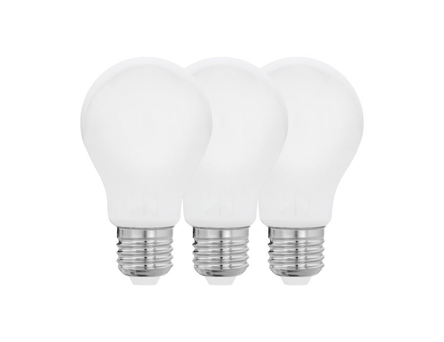 Eglo sæt - 3pack - led 7w - 2700k - e27 - 806lm - a60
