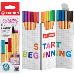 Stabilo point 88 zig zag fineliners - 18 stk.