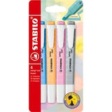 Stabilo swing cool - highlighter - sæt med 4 stk