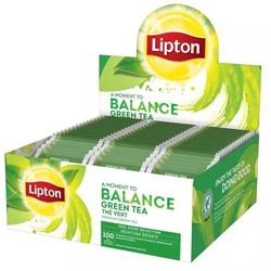 Lipton feel good selection green tea - 100 theezakjes - groene thee - grootverpakking - 1 doos