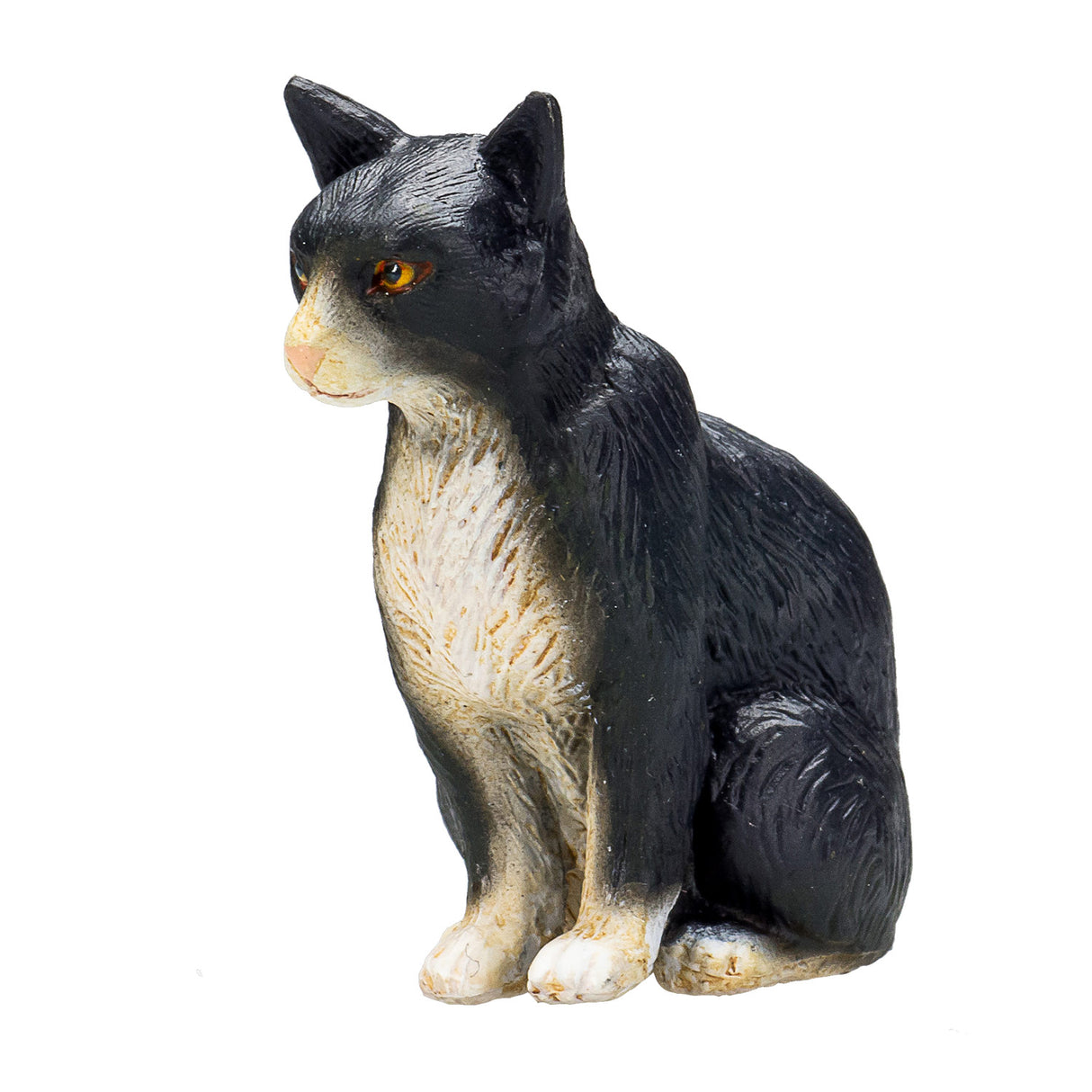 Mojo landbrugsjord siddende kat sort og hvid - 387371