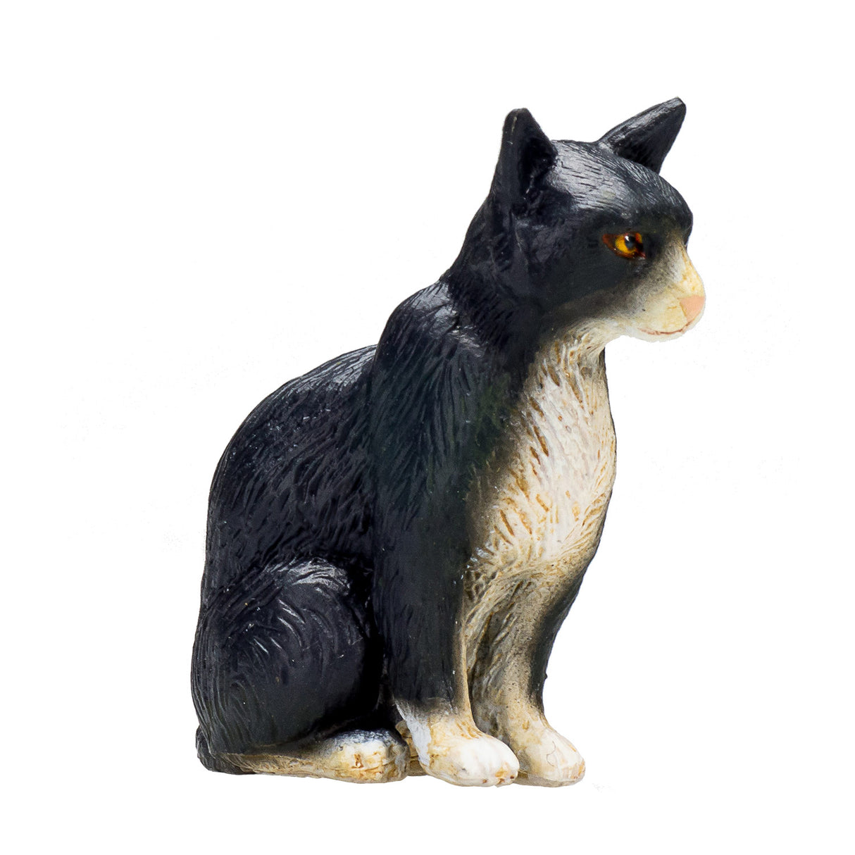 Mojo landbrugsjord siddende kat sort og hvid - 387371