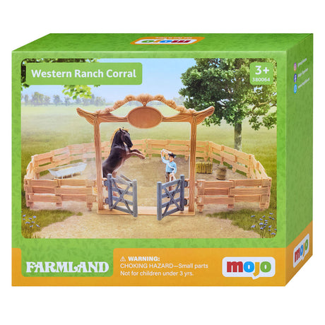 Mojo Farmland Western Ranch med hest og cowboy -legesæt - 380064