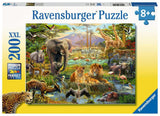 Ravensburger puslespil dyr på savannen - puslespil - 200 brikker