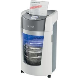 Leitz iq optimax office 550 papirmakulator p5 - mikrokværn - 35l - op til 10 ark - hvid