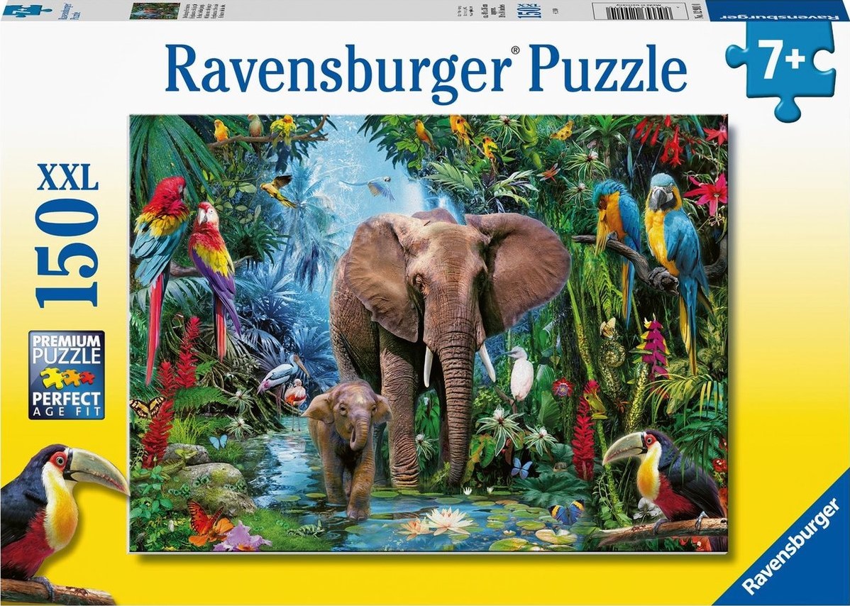 Ravensburger elefanter i junglen, 150 stk. xxl