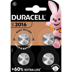 Knapcelle duracell 5000394119314 cr2016 4 stk.