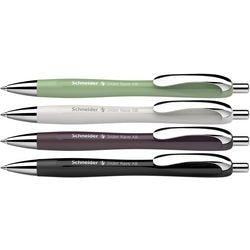 Schneider skriveredskaber schneider kuglepen - slider rave trend - nib xb - assorteret æske 3 + 1 gratis - s-132684