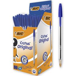 Bic kuglepen kristalblå 0,4 mm 50 stk