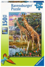 Ravensburger puslespil farverig savanne - puslespil - 150 brikker