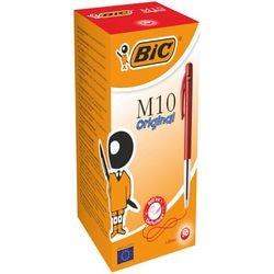 Bic kuglepen m-10 rød 0,4mm