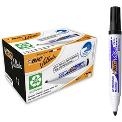 Bic whiteboard marker 1701 velleda kunststofhouder breed 1-5mm zwart rond