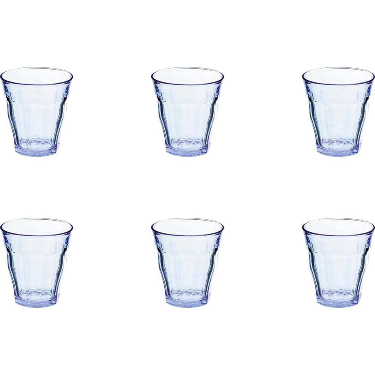 Duralex glas Picardie blå 200ml 6 stk