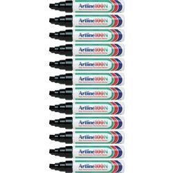 Permanent markør artline 100 ultra 7,5-12mm sort skrå miljøvenlig