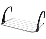 Metal tørrestativ 3 meter sølv
