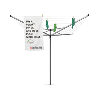 Brabantia topspinner 50m + jordanker - metallic grå