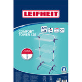 Leifheit tørretårn pegasus 420 solid comfort - inkl. holdere og hjul - 42 m tørrelængde