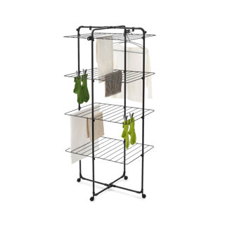 Brabantia hangon tørretårn 30 meter mat sort