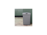 Sunware delta affaldsspand 25 liter flap låg grå plast 39,7x34,5x56,4cm