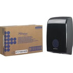 Håndklædedispenser Aquarius interleaved plastic 265x136mm sort