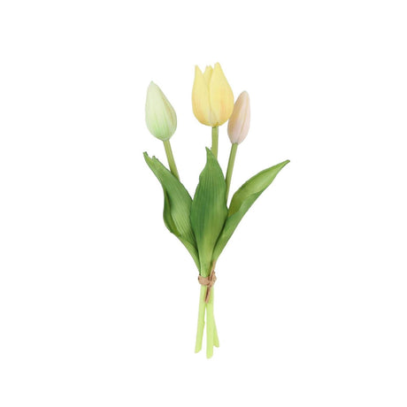 Kunstig blomst holland tulipan sally 3x blandet 25cm