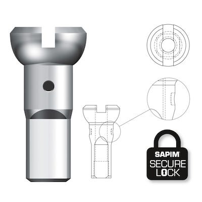 Sapim eger nippel 14g 14mm sikker lås messing (100 stk)