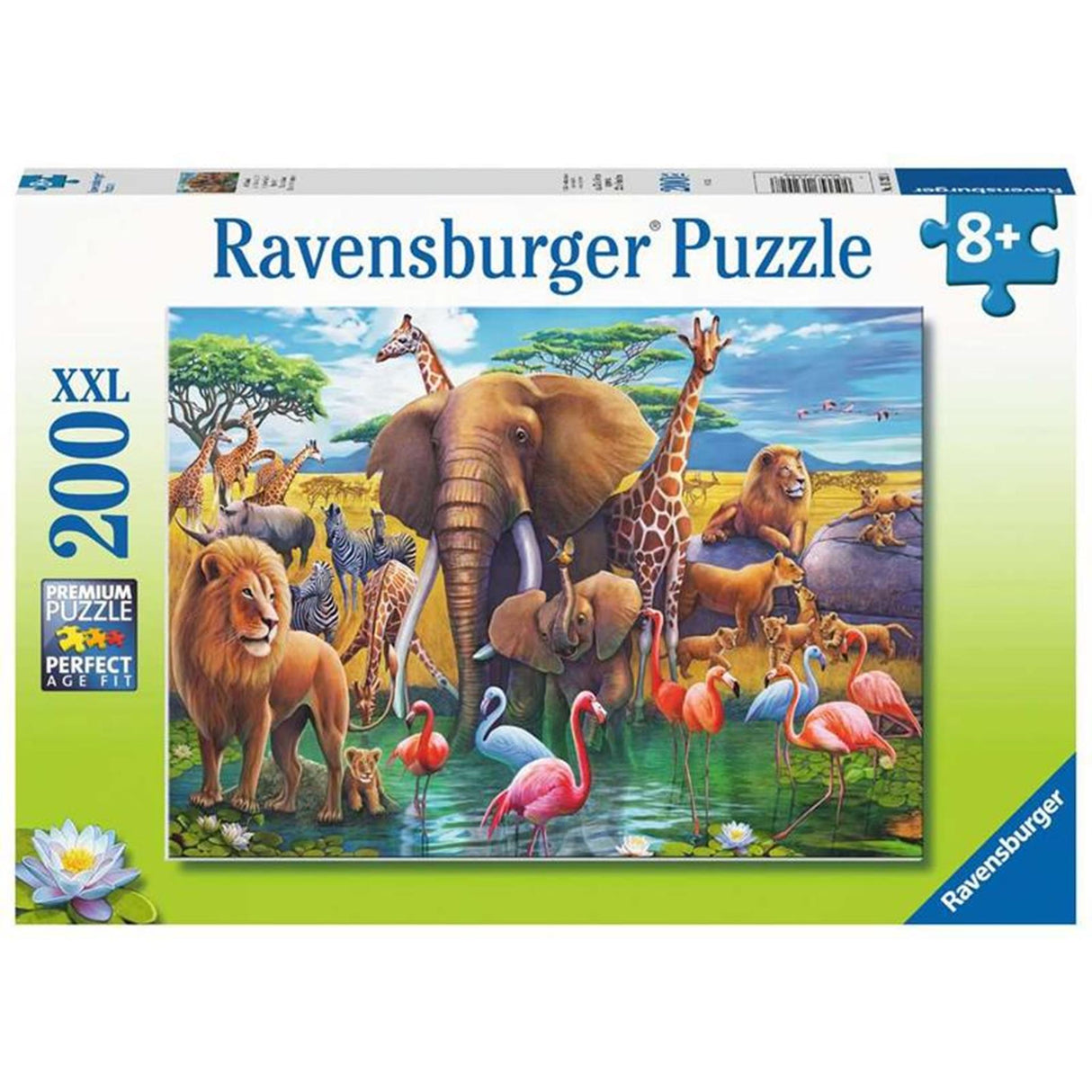 Ravensburger puslespil på safari! - puslespil - 200 brikker