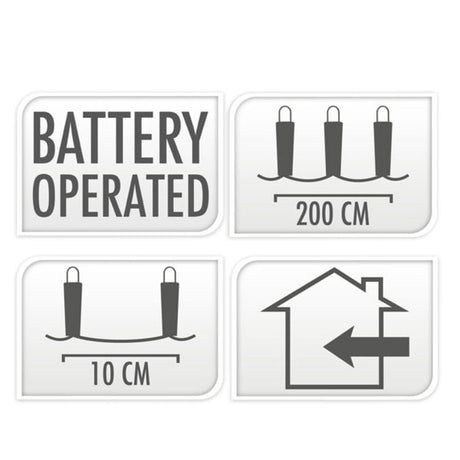 Hvid LED-belysning, 20 lys
