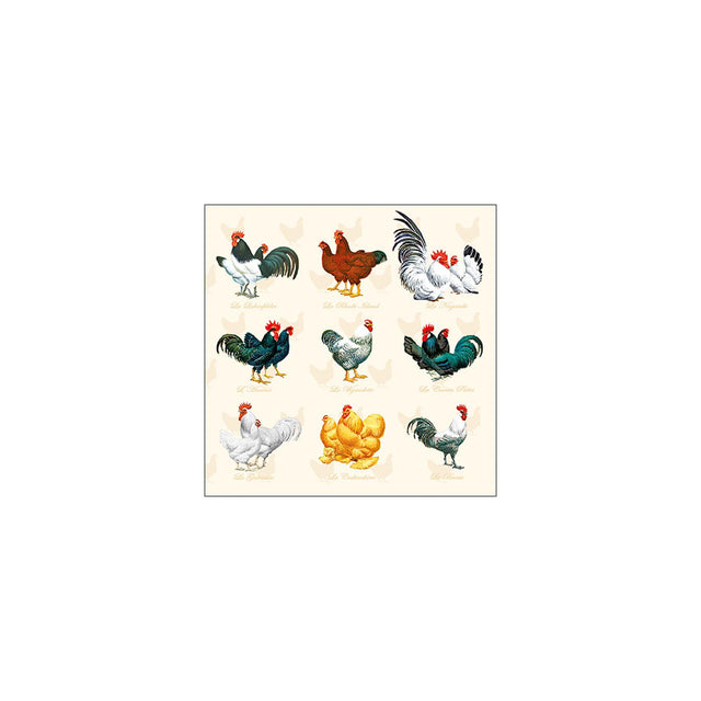 Ambiente servietter wyandotte creme 33x33cm