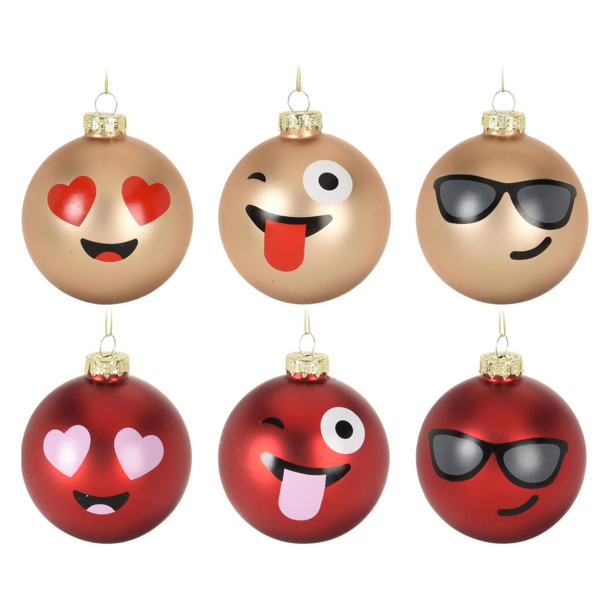 Julebauble Glaszicht, 12 ..
