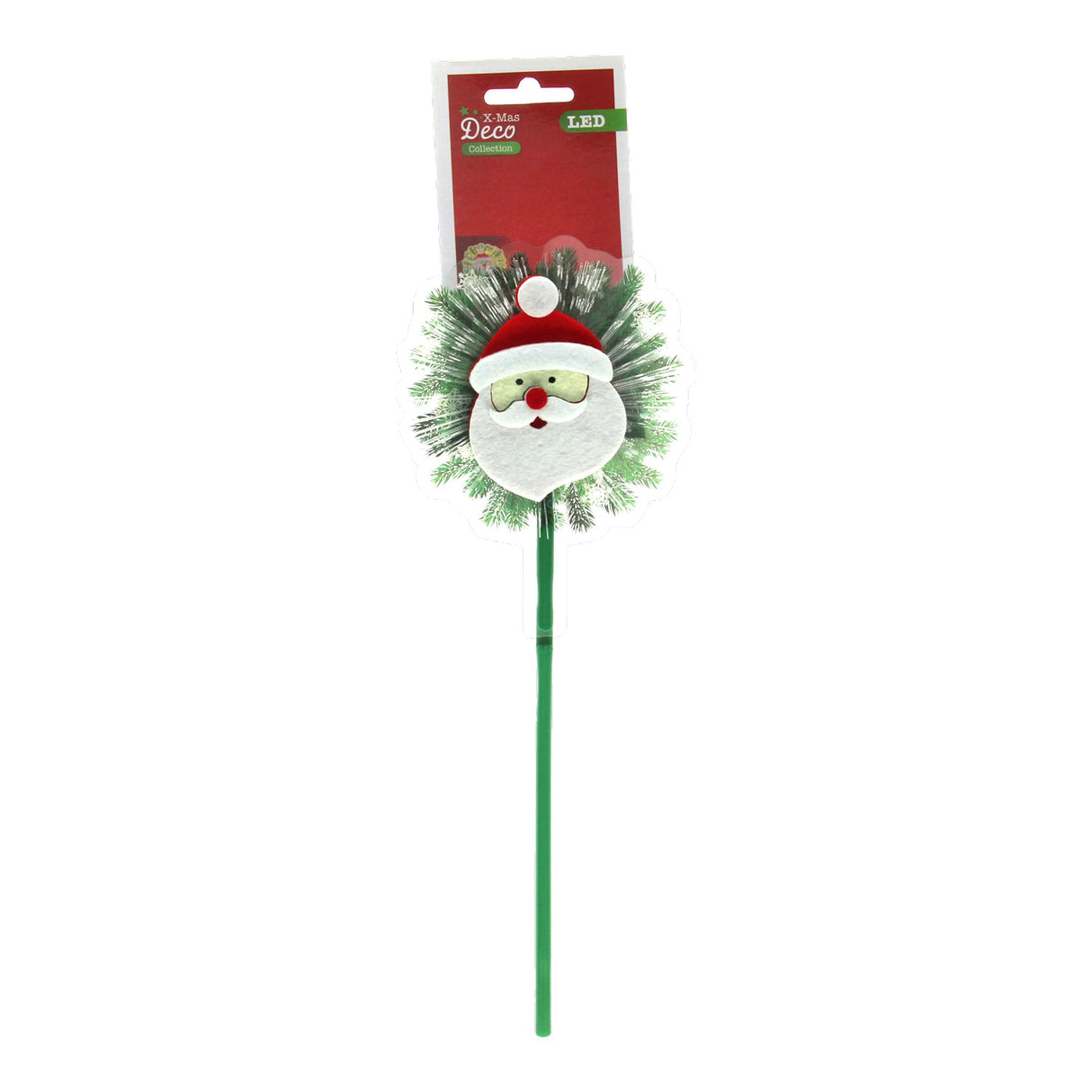 Julestik med julefigur LED
