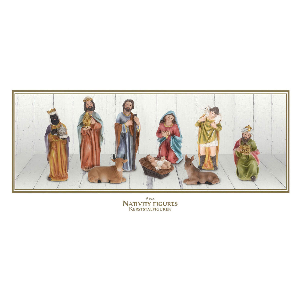 Nativity Scene figurer, 9dlg.