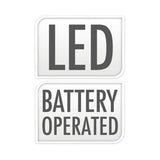 Julelandsby med LED, 10 stk.