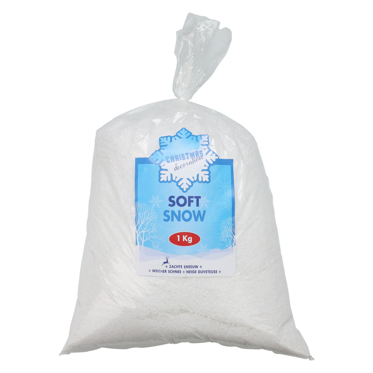 Juledekoration blød sne, 1000 gram