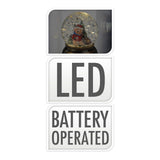 Rystekugle jul med LED XL