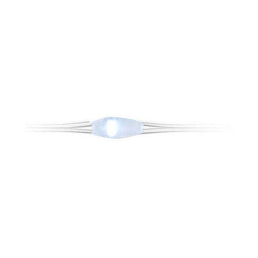 LED lyskæde sølvtråd, 195cm - farvet
