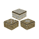 Æske 7x4 cm guld, sæt med 12 stk