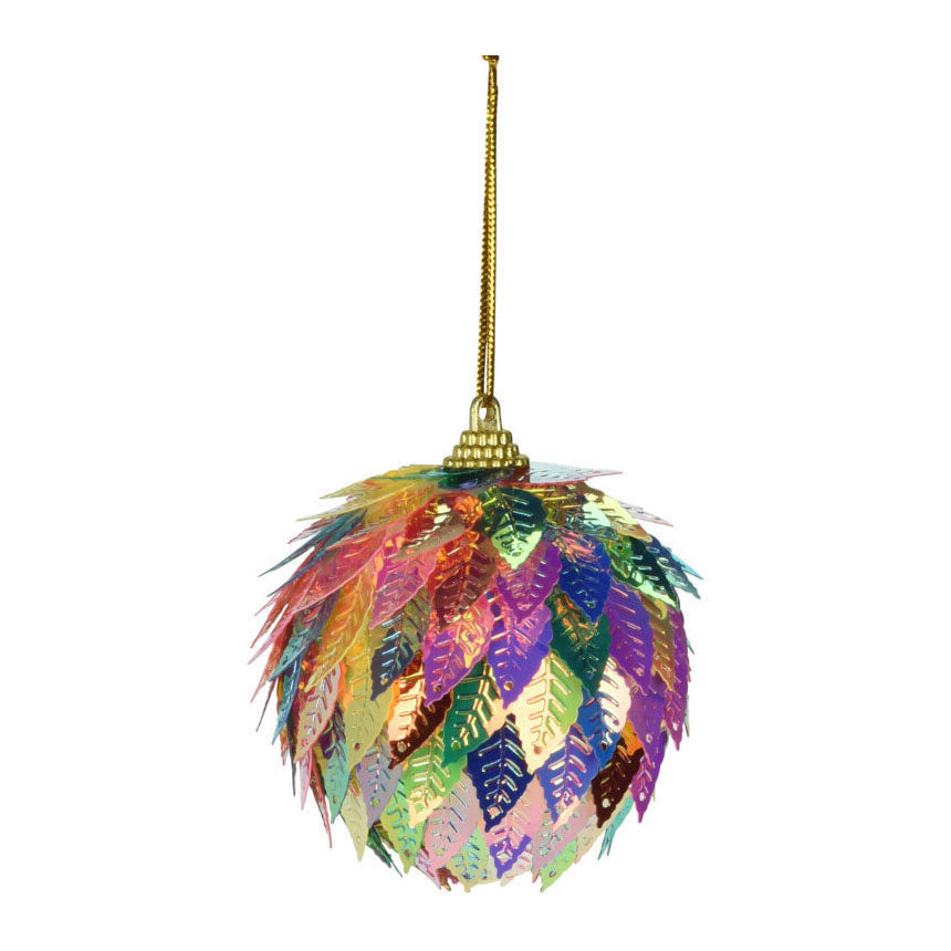 Julebauble ark 6 cm, sæt VAM 12 stykker