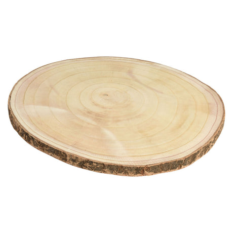 Træskive med bark, 40x2cm