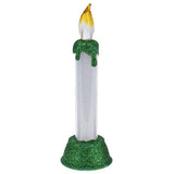 LED -stearinlys med juleglitter, 15 cm.
