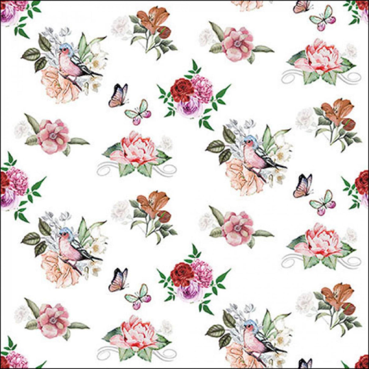 Ambiente servietter charlotte hvid 33cm