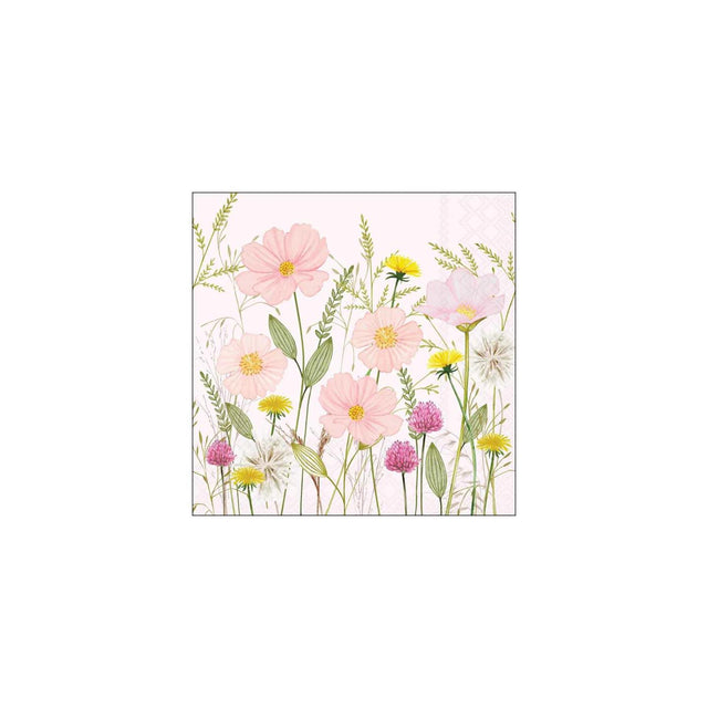 Ambiente servietter 33cm pastelblomster pink