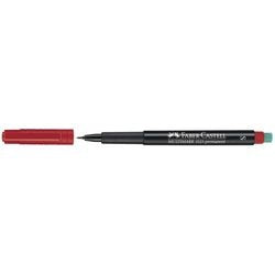 Overhead markør faber-castell rød permanent