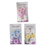Papirblomster med glimmer