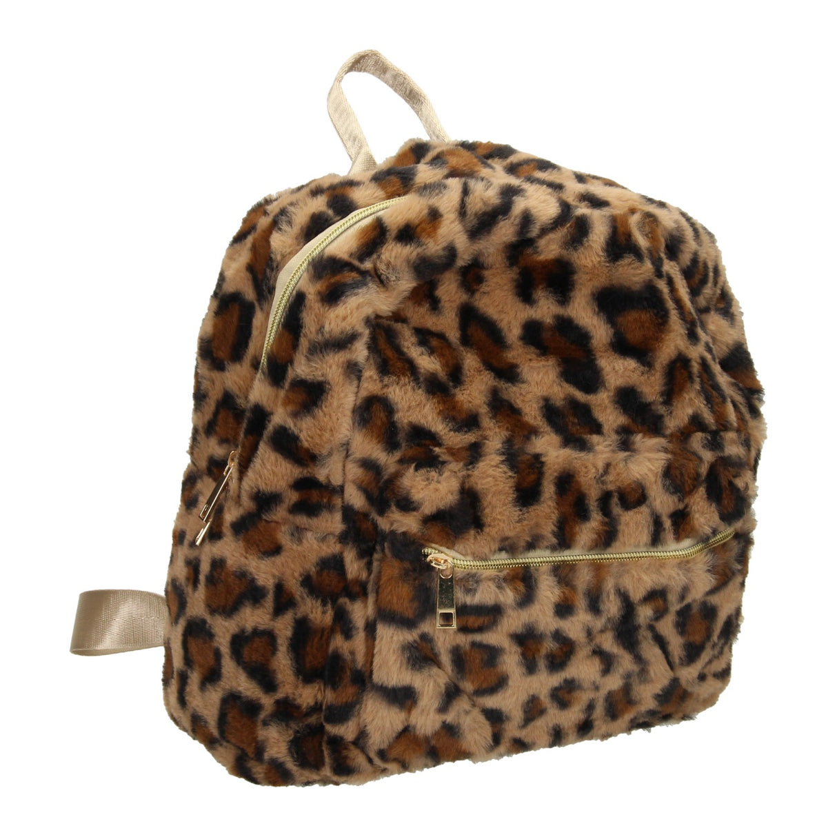 rygsæk plys leopardprint