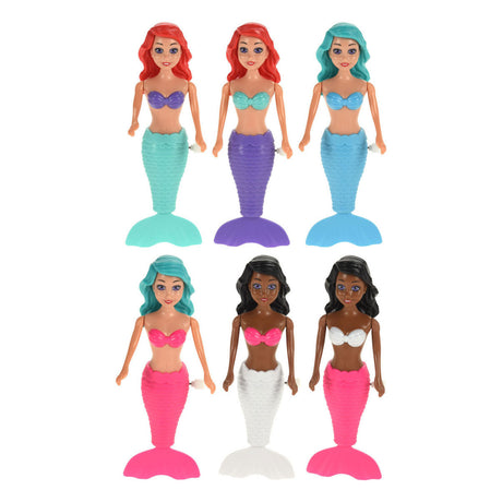 Havfrue oprulningsfigur, 18 cm